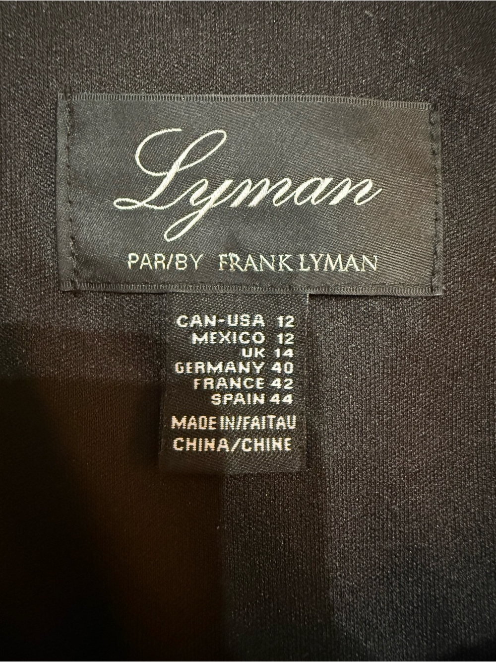 Frank Lyman Design Black Midi Cocktail Dress with Silver Embroidered Appliqué - Picture 5 of 7